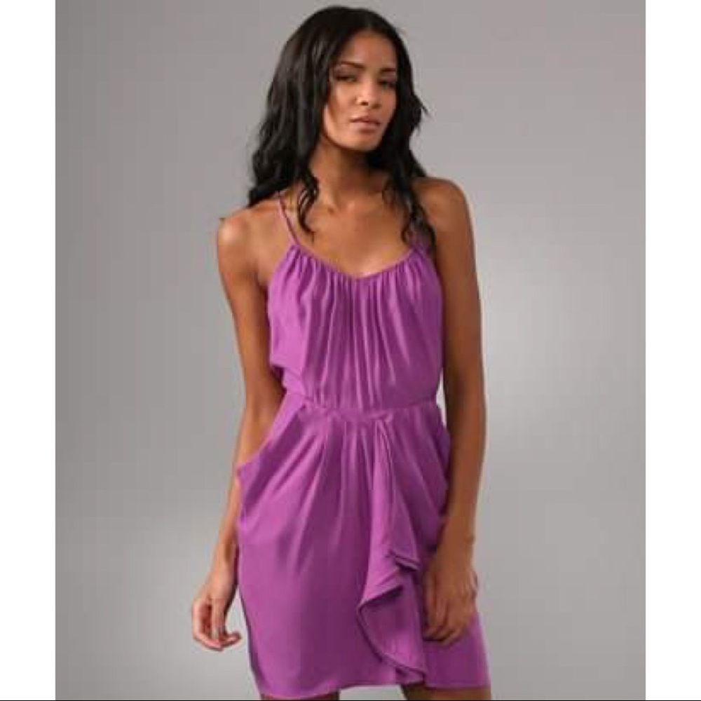 NWT Rebecca Taylor Silk Dress Pin Dot Runway Dress with Pockets